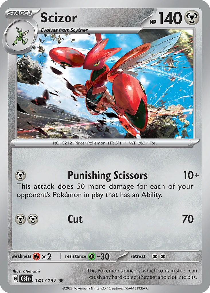Scizor 141/197 Rare
