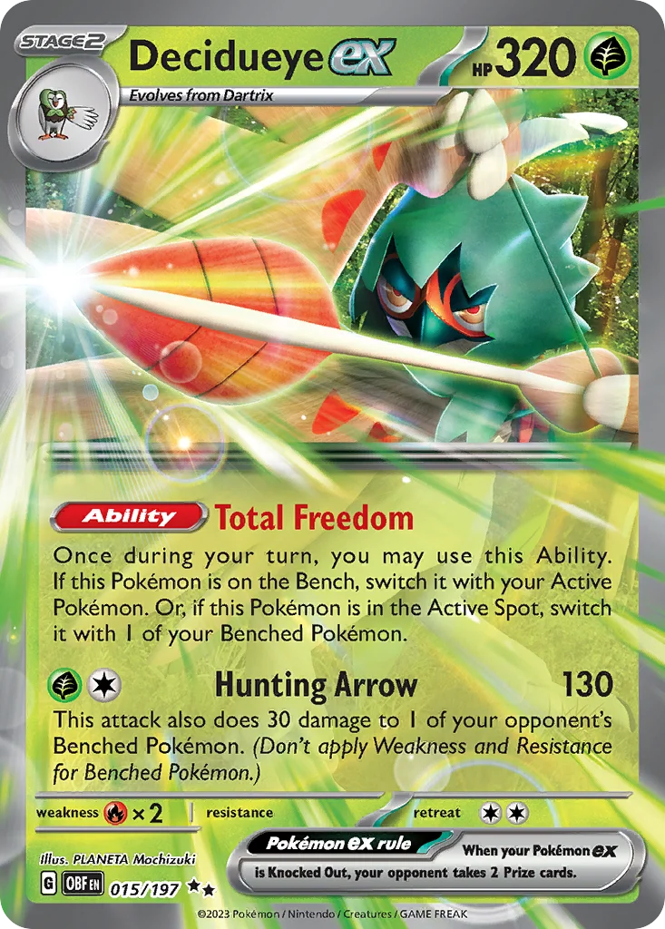 Decidueye ex 015/197 Double rare