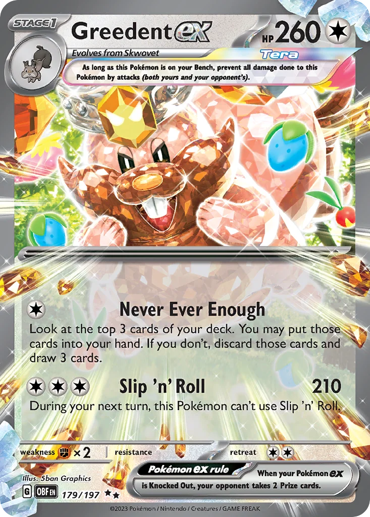 Greedent ex 179/197 Double rare