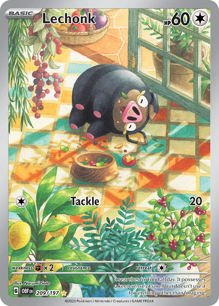 Lechonk 209/197 Illustration rare