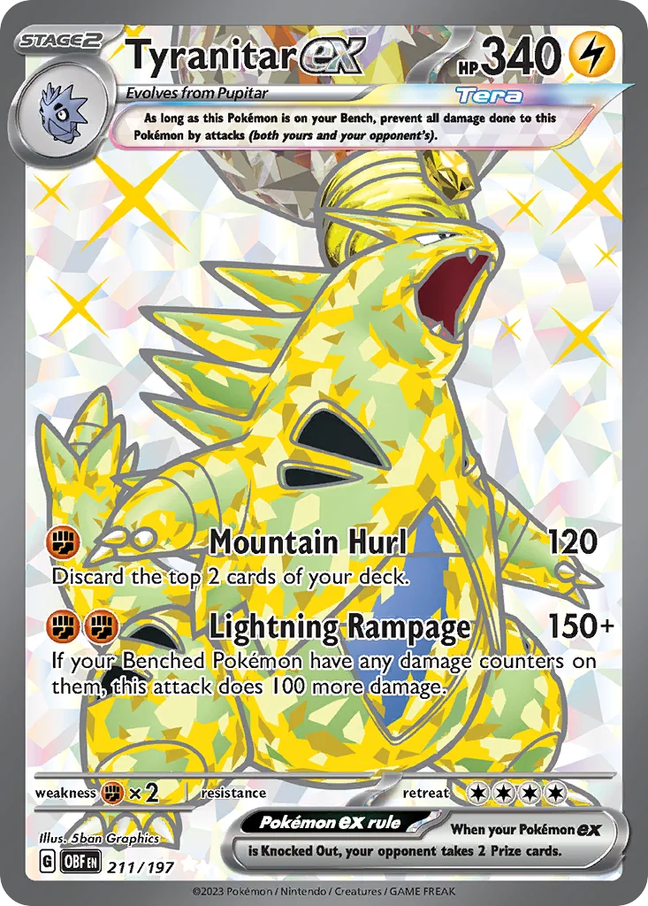 Tyranitar ex 211/197 Ultra rare