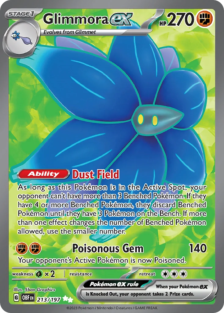Glimmora ex 213/197 Ultra rare
