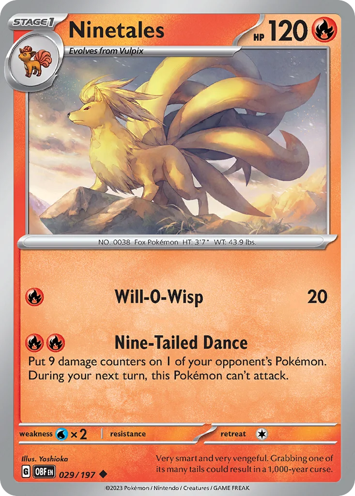 sv3-29 Ninetales 029/197 Uncommon