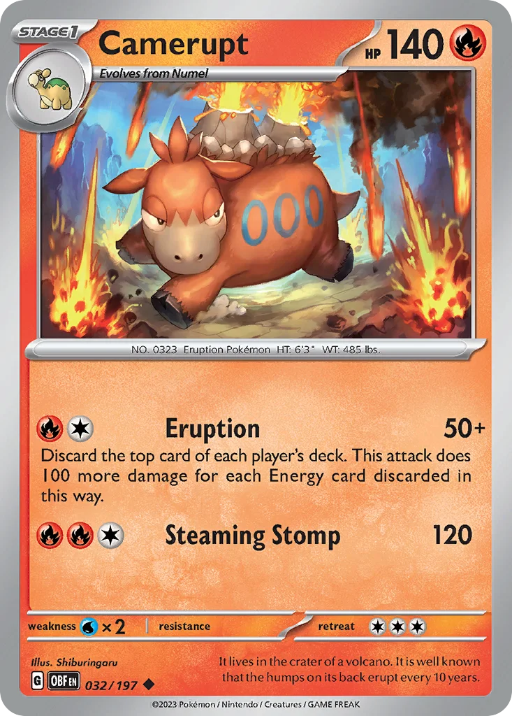 Camerupt 032/197 Uncommon