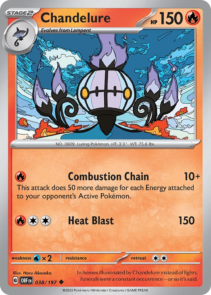 Chandelure 038/197 Uncommon