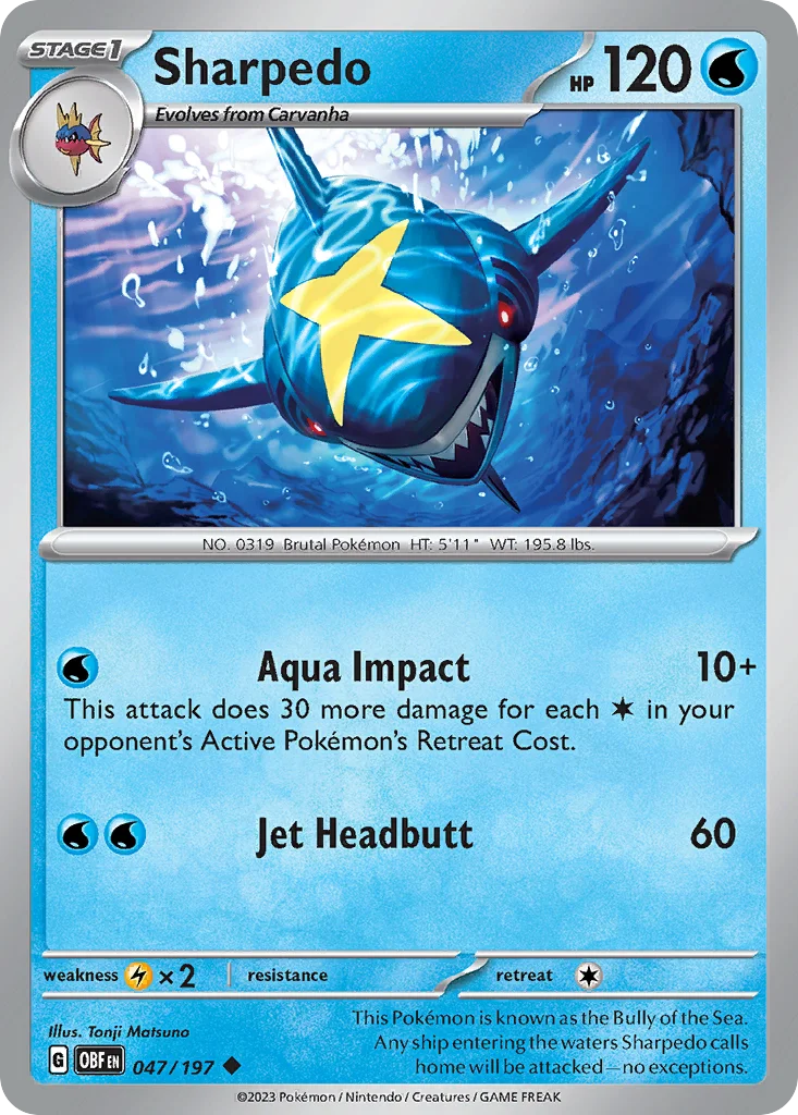 Sharpedo 047/197 Uncommon