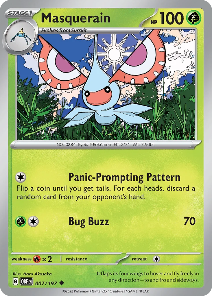 sv3-7 Masquerain 007/197 Uncommon