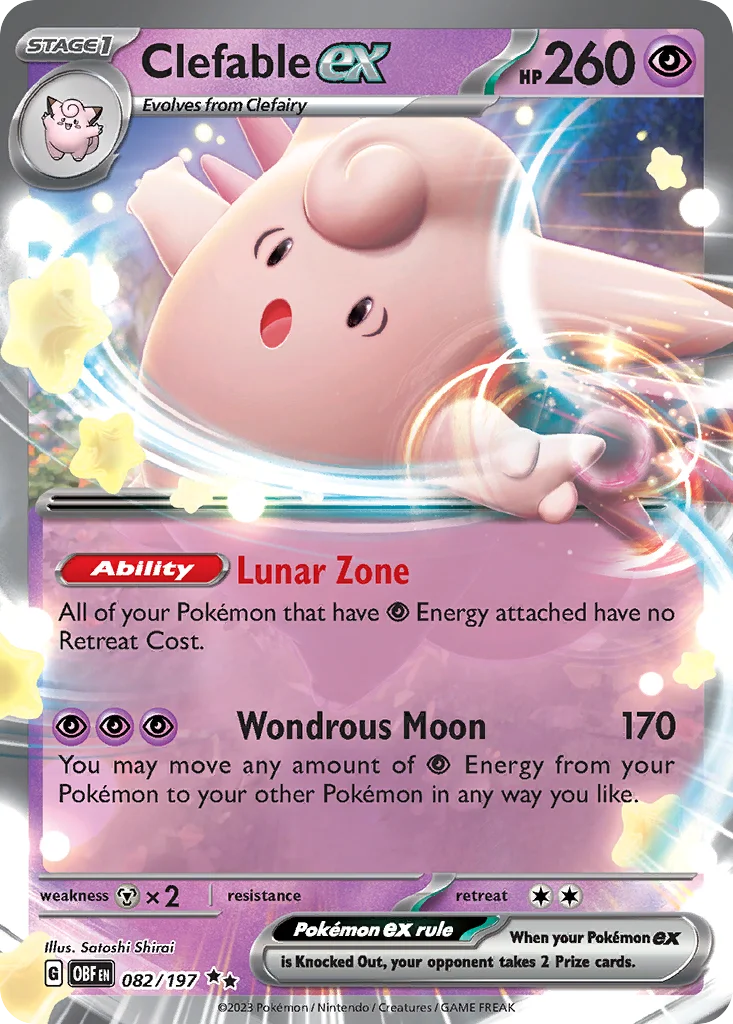 Clefable ex 082/197 Double rare