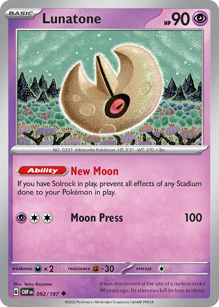 Lunatone 092/197 Uncommon