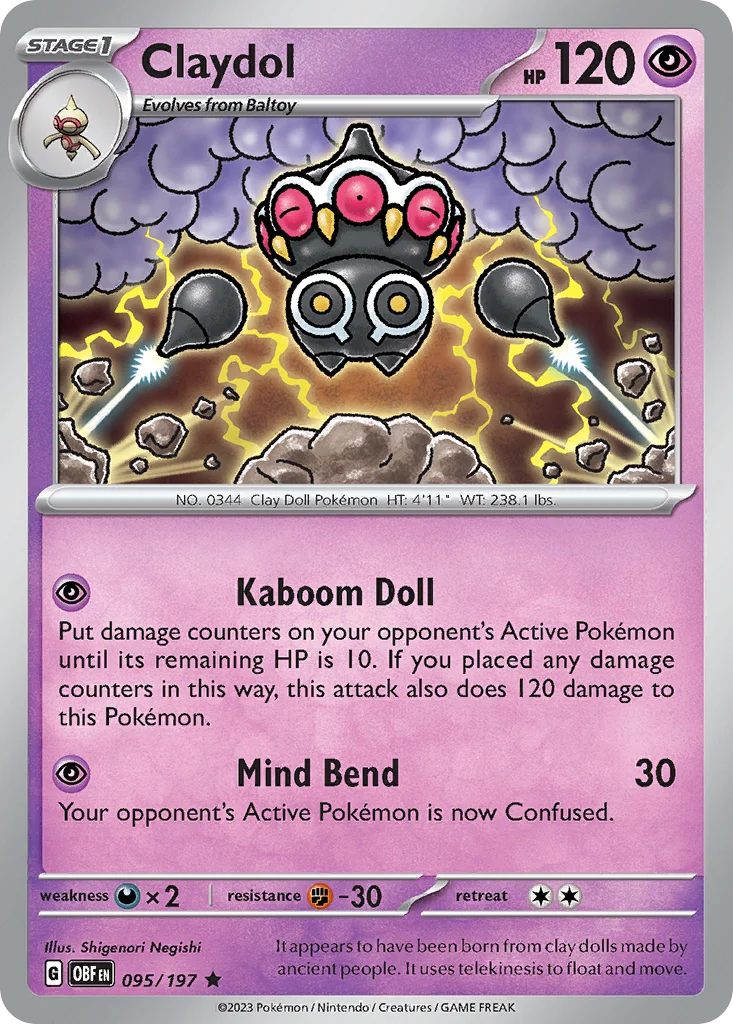 Claydol 095/197 Rare