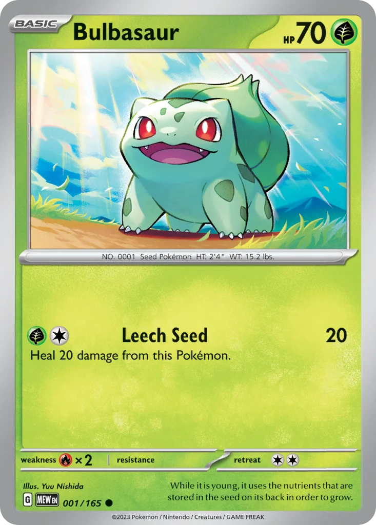 sv3pt5-1 Bulbasaur 001/165 Common