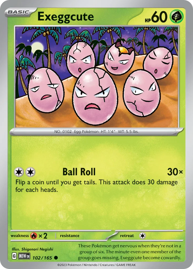 Exeggcute 102/165 Common