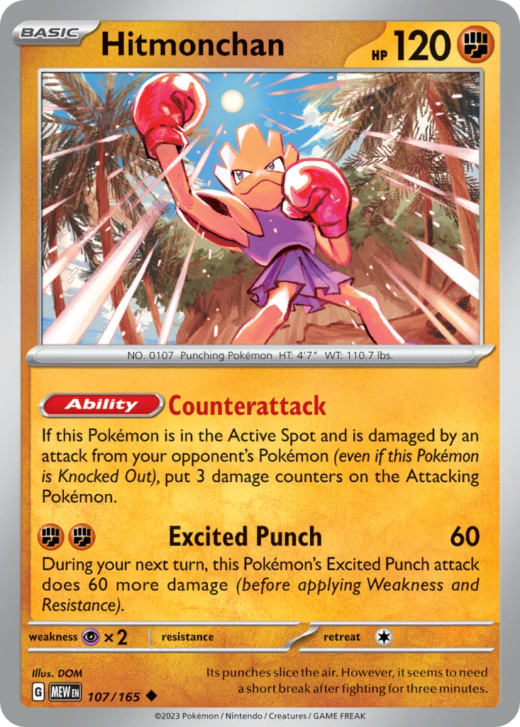 Hitmonchan 107/165 Uncommon