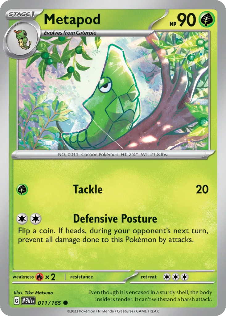 sv3pt5-11 Metapod 011/165 Common