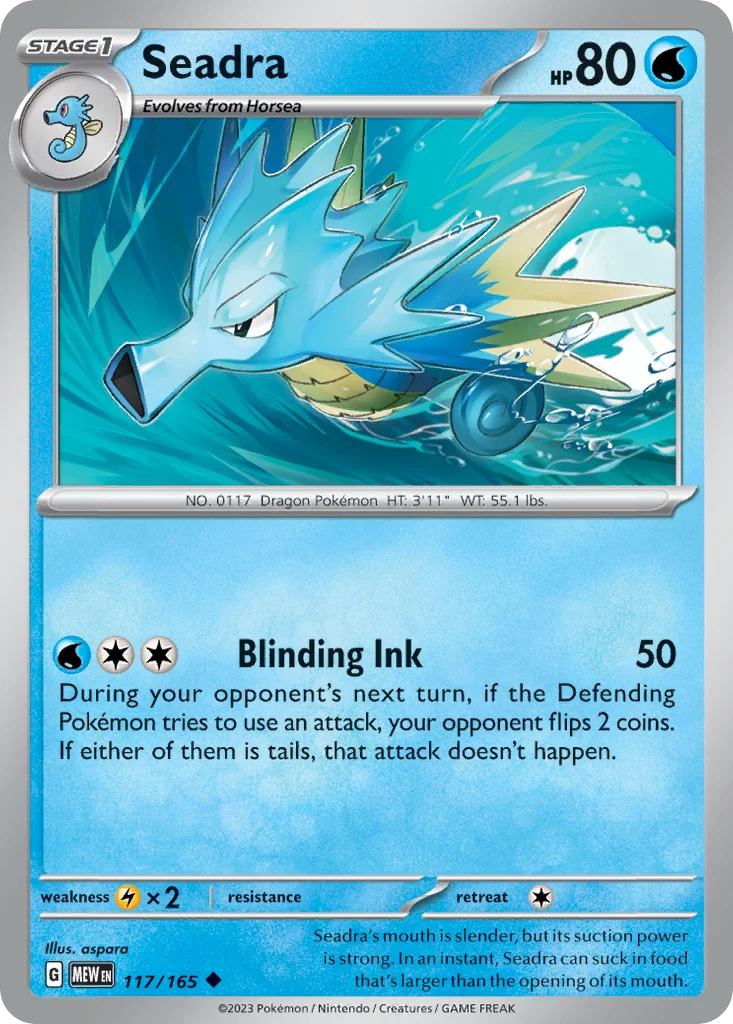 Seadra 117/165 Uncommon