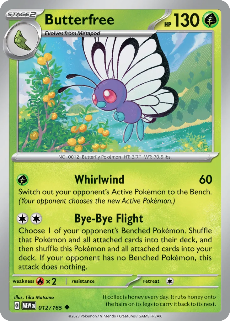 sv3pt5-12 Butterfree 012/165 Uncommon