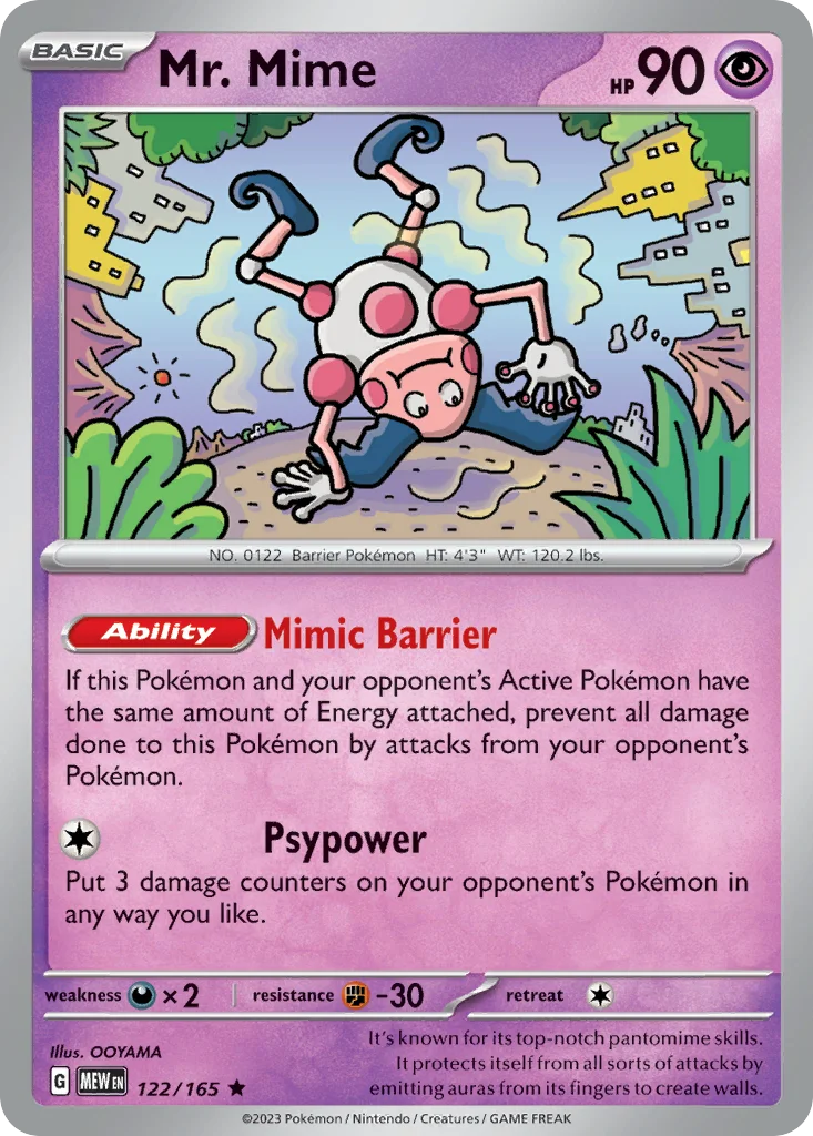 Mr. Mime 122/165 Rare