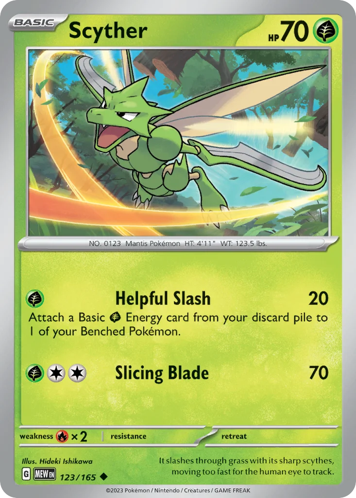 Scyther 123/165 Uncommon