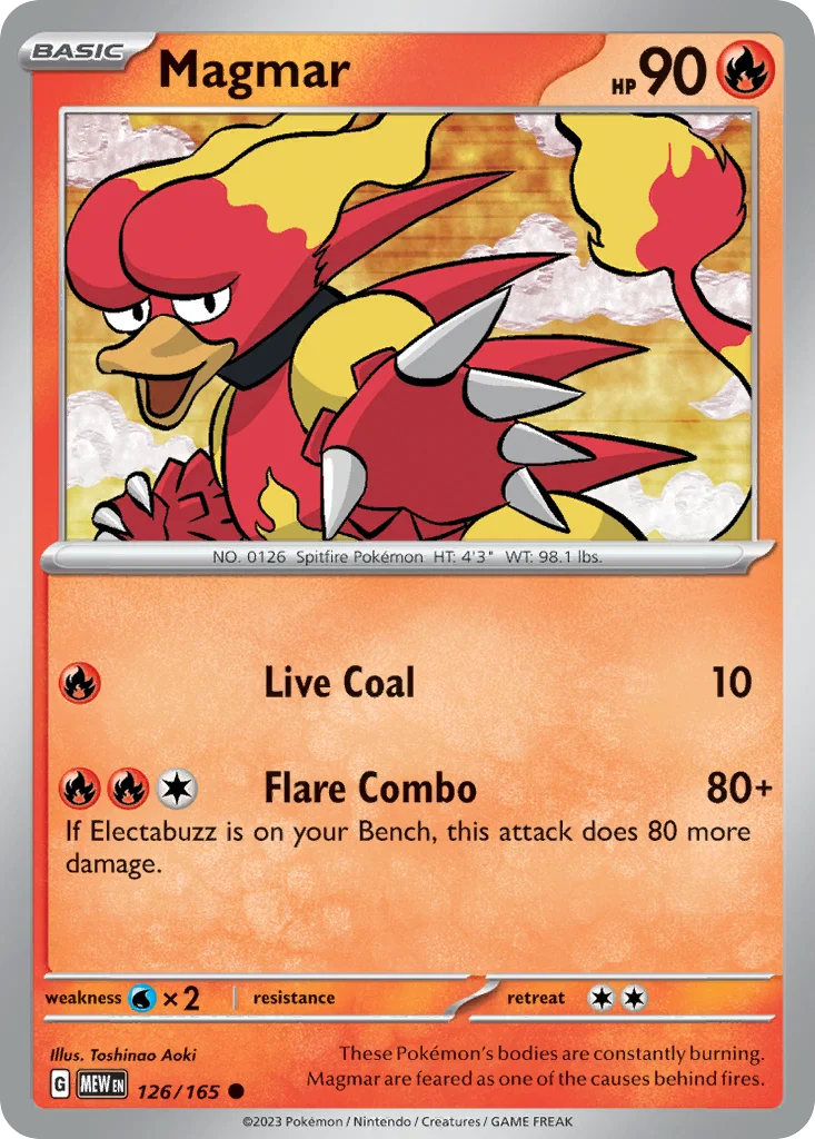 Magmar 126/165 Common