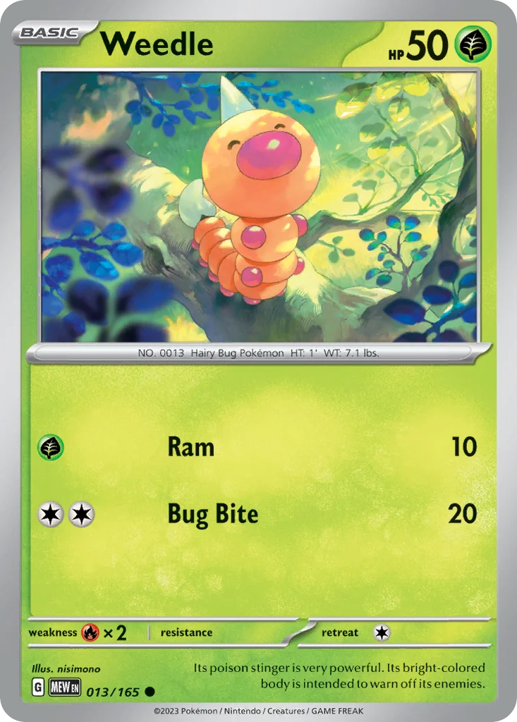 sv3pt5-13 Weedle 013/165 Common