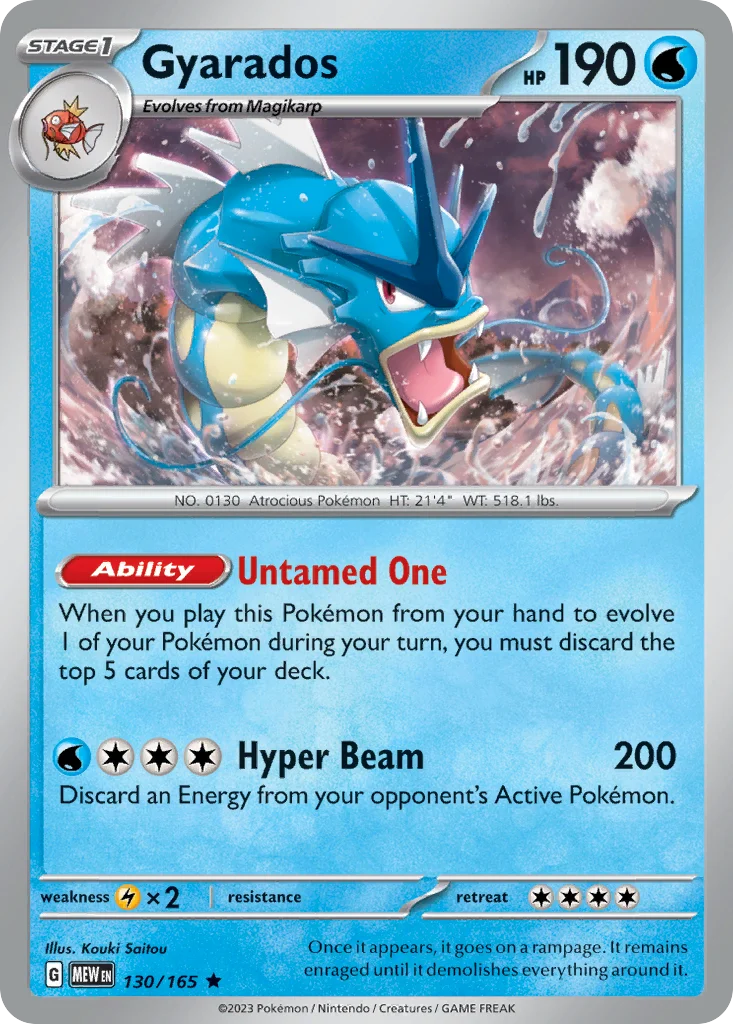 Gyarados 130/165 Rare