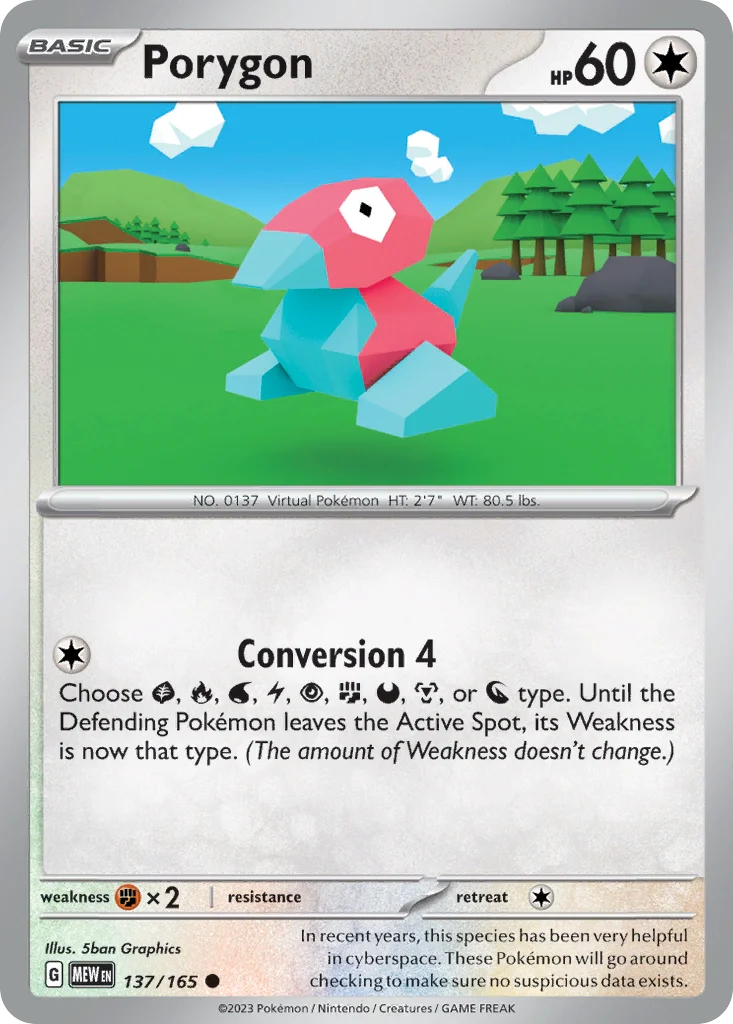 Porygon 137/165 Common