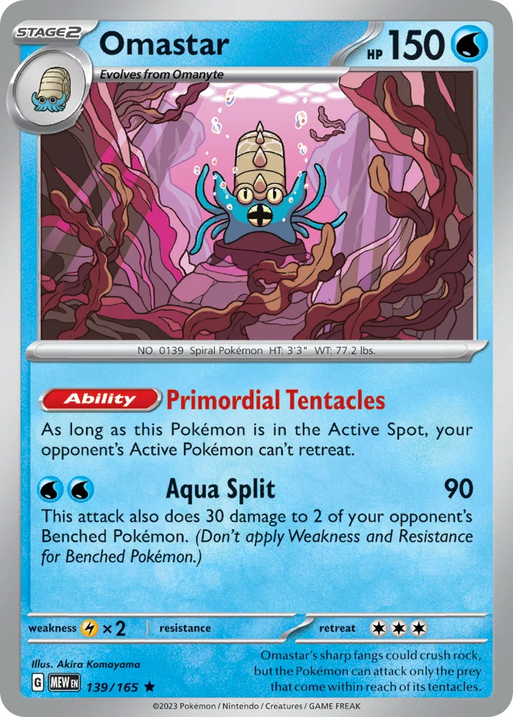 Omastar 139/165 Rare