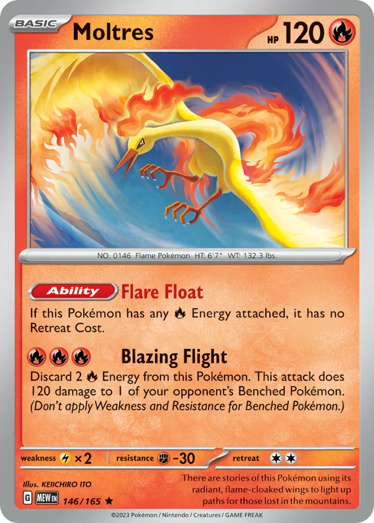 Moltres 146/165 Rare