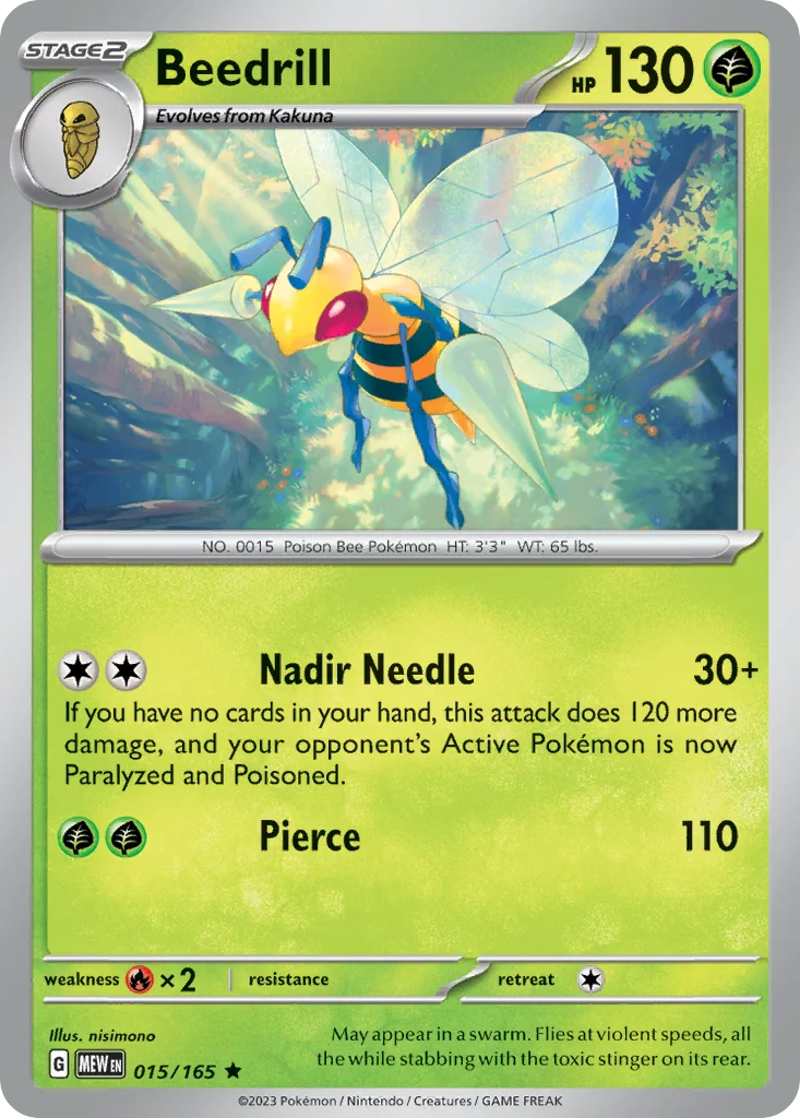 sv3pt5-15 Beedrill 015/165 Rare