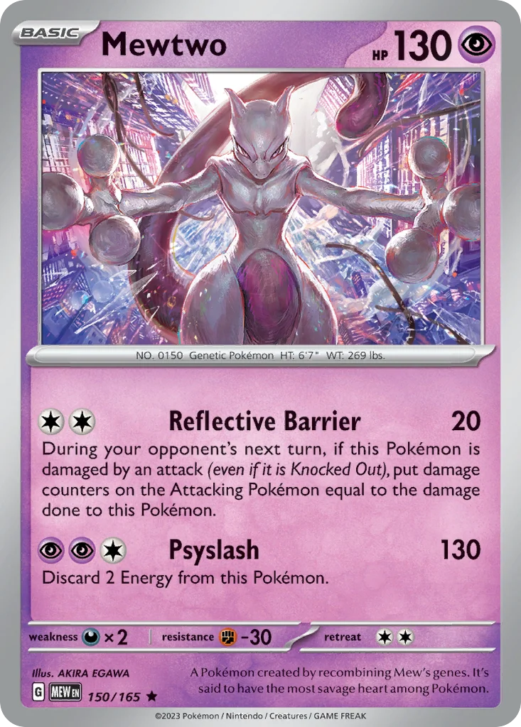 Mewtwo 150/165 Rare