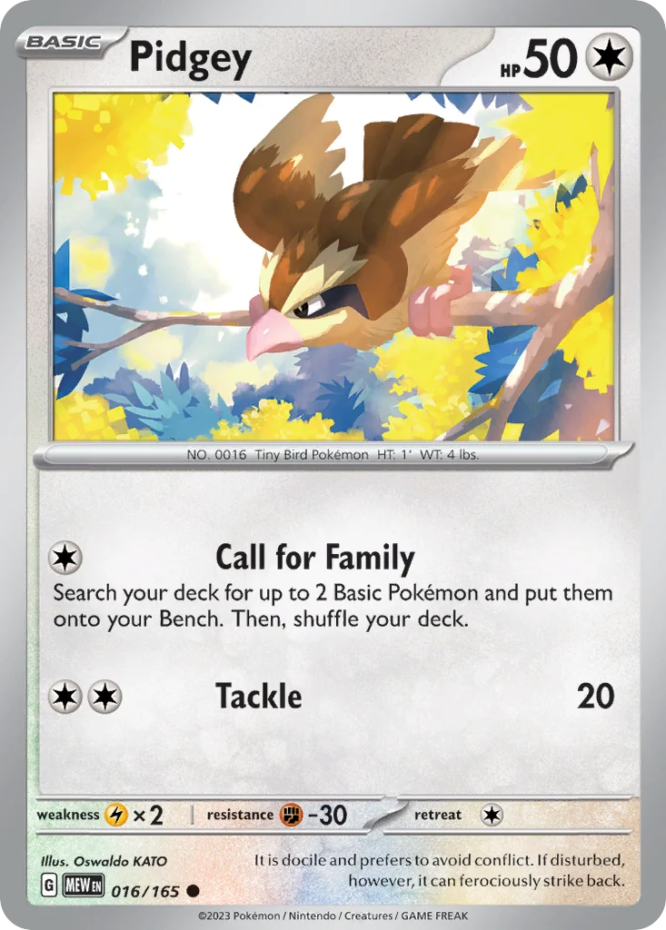 sv3pt5-16 Pidgey 016/165 Common