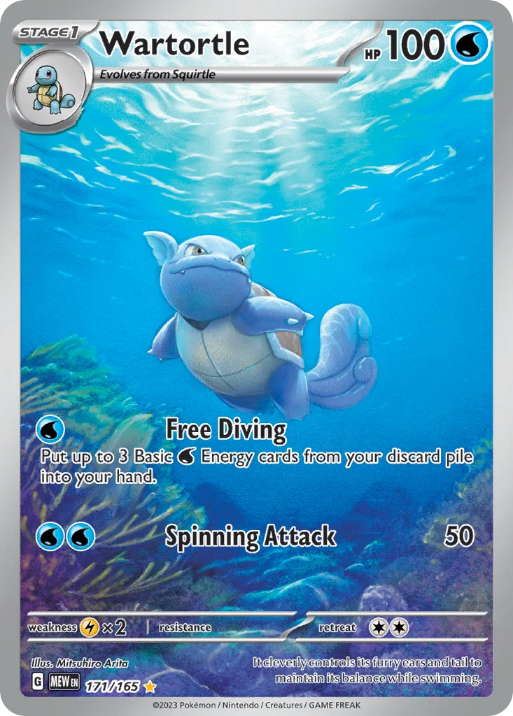 Wartortle 171/165 Illustration rare