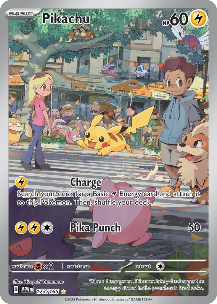 Pikachu 173/165 Illustration rare