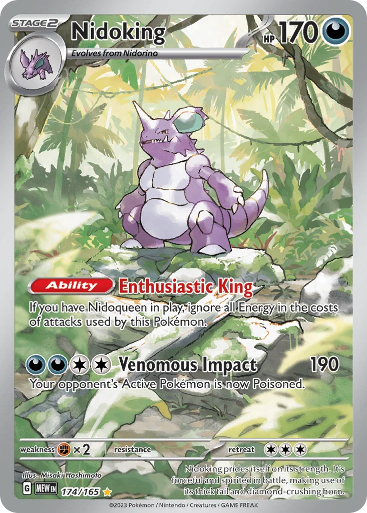 Nidoking 174/165 Illustration rare