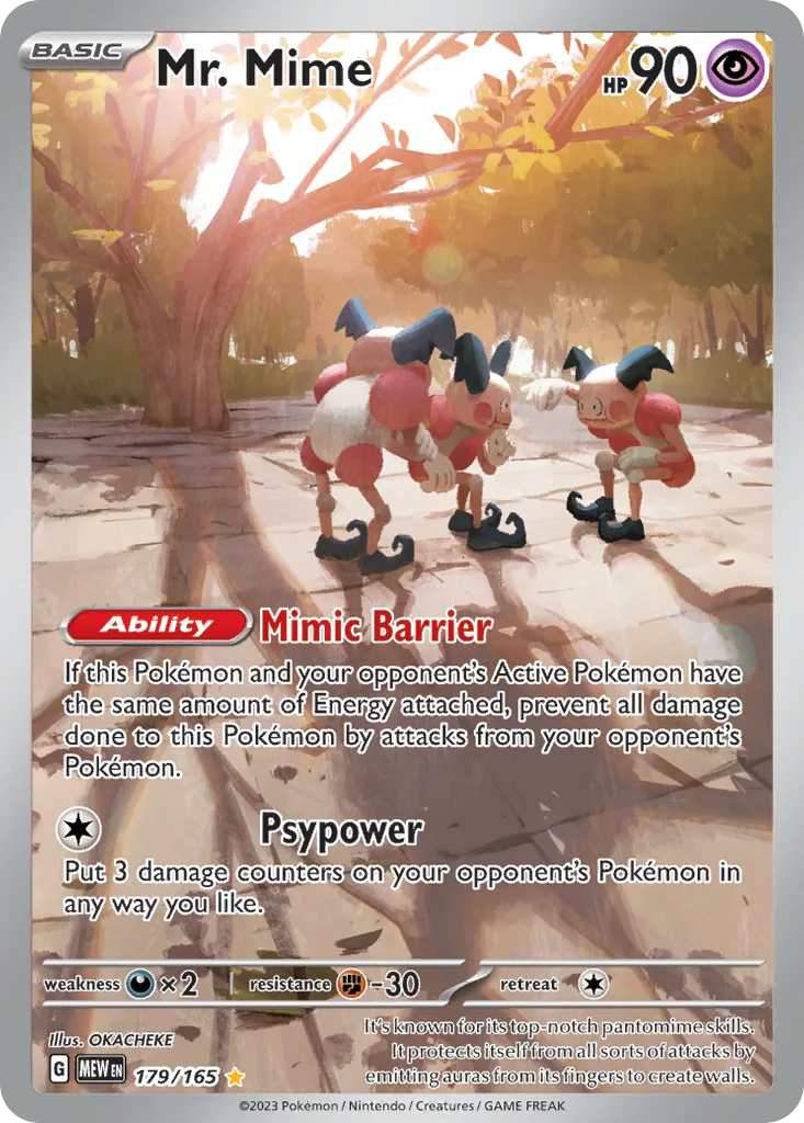 Mr. Mime 179/165 Illustration rare