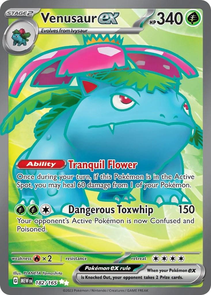 Venusaur ex 182/165 Ultra rare