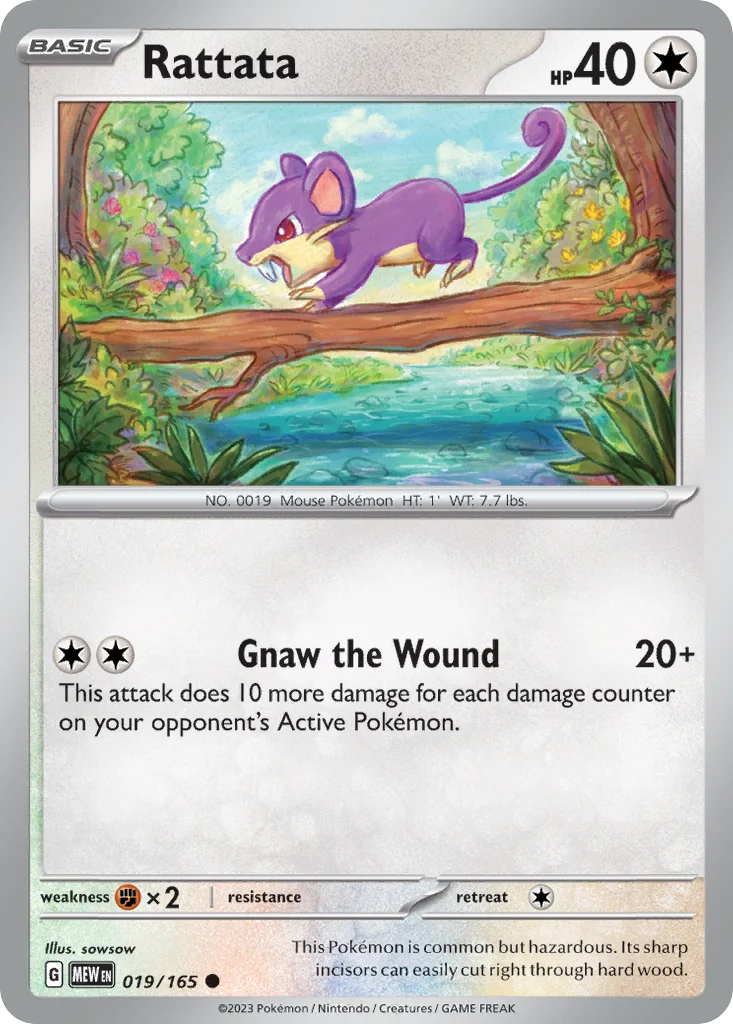sv3pt5-19 Rattata 019/165 Common