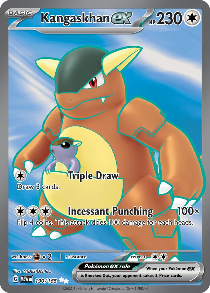 Kangaskhan ex 190/165 Ultra rare