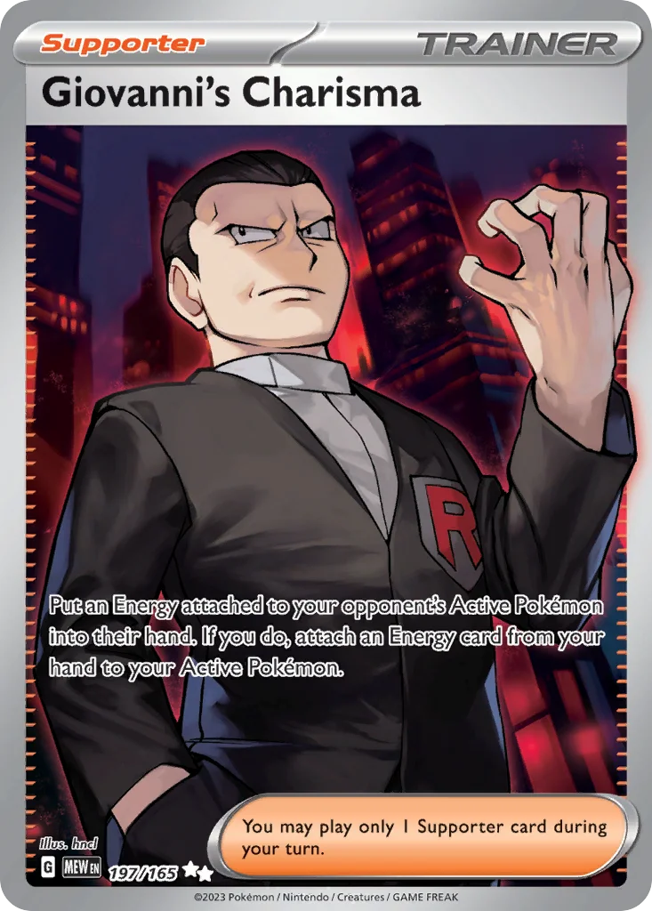Giovanni's Charisma 197/165 Ultra rare