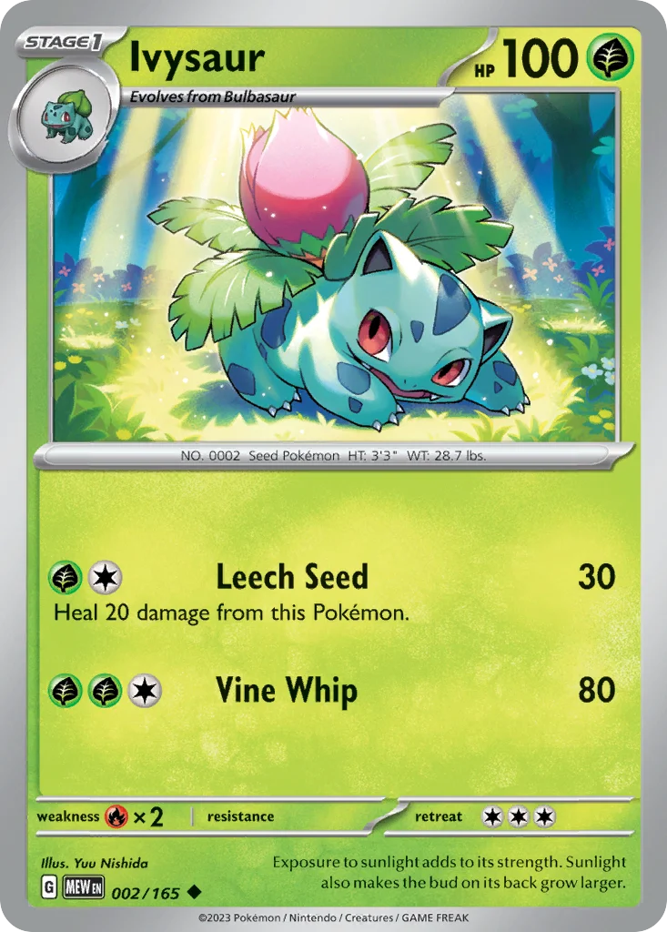 sv3pt5-2 Ivysaur 002/165 Uncommon