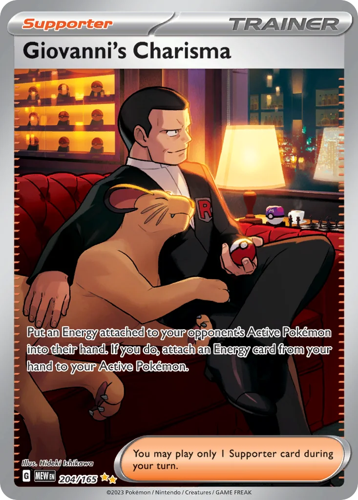 Giovanni's Charisma 204/165 Special illustration rare