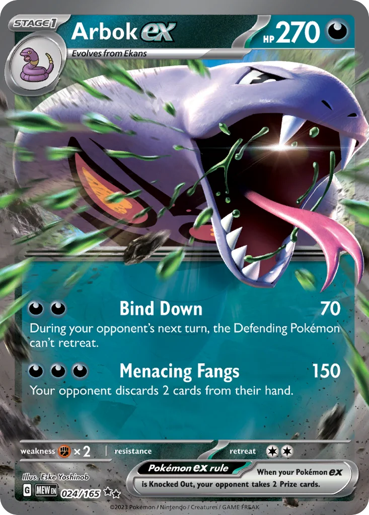 sv3pt5-24 Arbok ex 024/165 Double rare