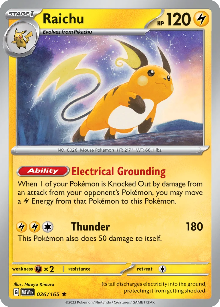 sv3pt5-26 Raichu 026/165 Rare