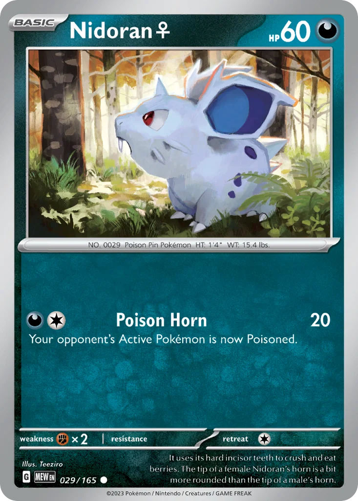 sv3pt5-29 Nidoran ♀ 029/165 Common