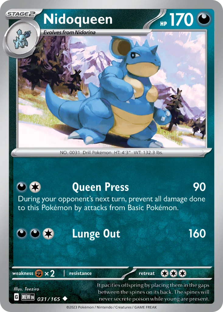 sv3pt5-31 Nidoqueen 031/165 Uncommon