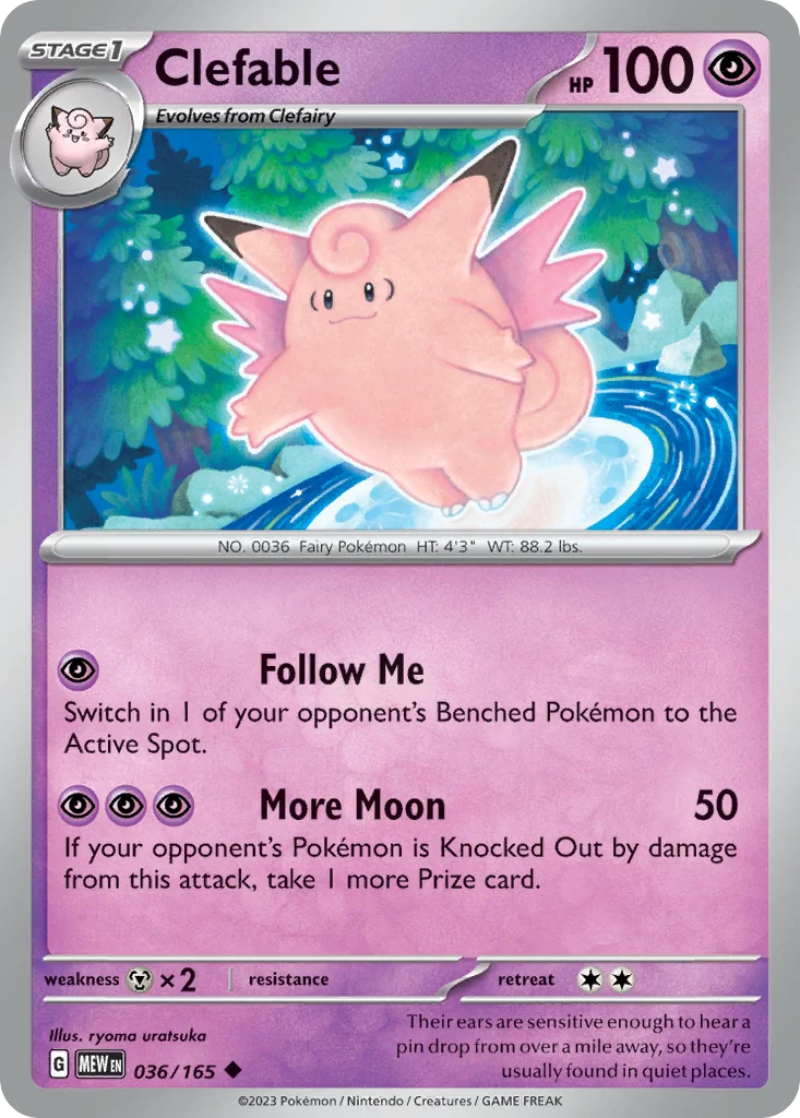 sv3pt5-36 Clefable 036/165 Uncommon