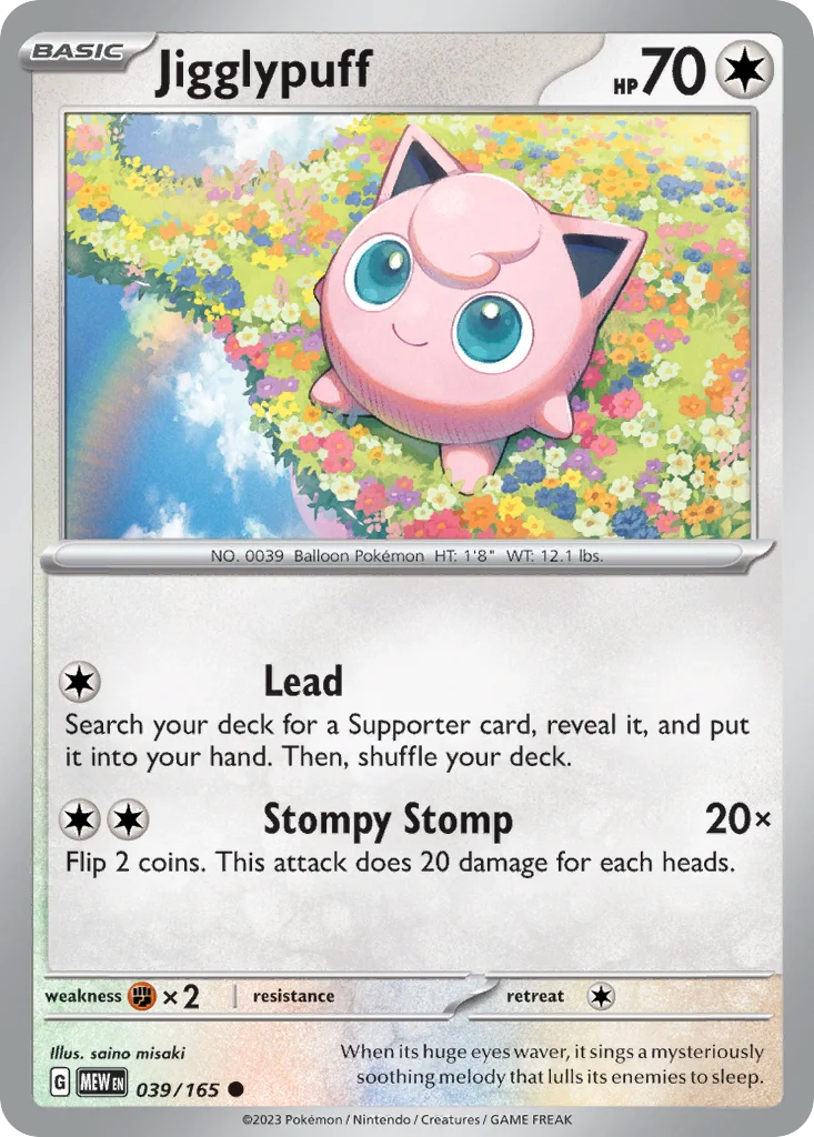 sv3pt5-39 Jigglypuff 039/165 Common