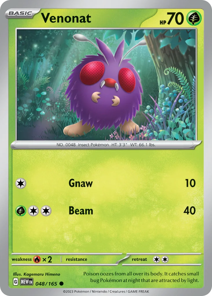 sv3pt5-48 Venonat 048/165 Common