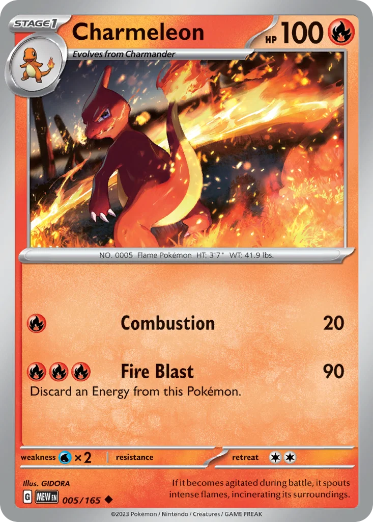 sv3pt5-5 Charmeleon 005/165 Uncommon