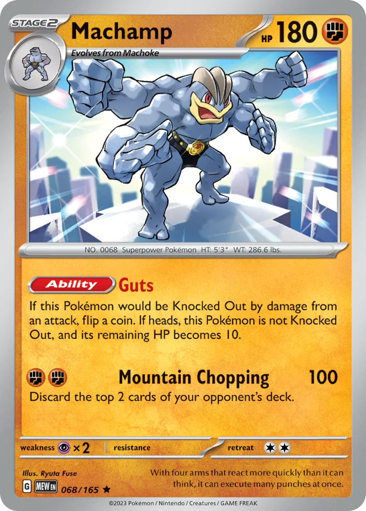 Machamp 068/165 Rare